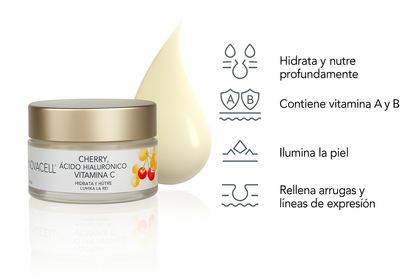 Crema Facial Cara Cereza Ácido Vit C