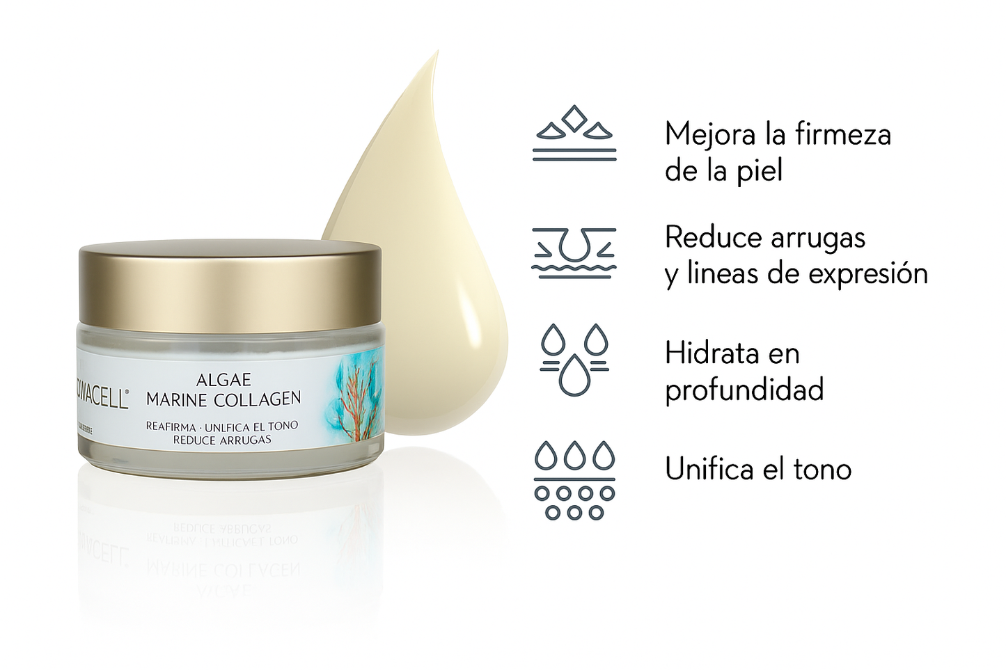 Crema Facial Hidratante Algas & Colageno