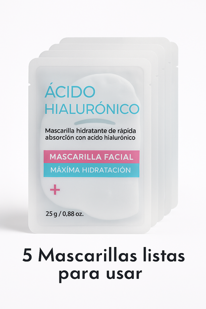 Mascarillas Ácido Hialurónico (15 Unidades)